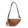 Bolso de Gamuza Nicho Combinable para Mujer 2024 Nuevo Otoño e Invierno Bolso Bandolera Vintage Maillard Bolso Dumpling para Viajeros