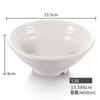 Tazón Blanco para Sopa de Fideos con Res, Vajilla de Restaurante, Tazón Acanalado, Tazón de Fideos de Melamina, Tazón Comercial para Sopa de Fideos, Fideos de Arroz, Ramen de Res