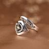 Anillo de Plata S925 Rey Ciervo Dorado Diseño Vintage Old Fashionistas Estrella Dorada Anillo Ajustable para Hombre y Mujer Productos Nuevos