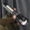 Nuevo fuerte luz recargable por USB transfronterizo iluminación de emergencia para camping al aire libre linterna láser blanca con luz de trabajo COB