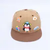Lindo Sombrero de Pingüino Pequeño para Niños Sombrero de Béisbol de Dibujos Animados de Comercio Exterior para Bebés Sombrero Nuevo de Ala Plana Hip-Hop para Niños de Primavera y Otoño