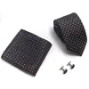 AliExpress EBAY 7.5cm corbata de negocios set de corbata para hombre boda corbata de poliéster caja de regalo fabricantes