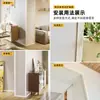 Rodapié de Esquina en Forma de L Color Crema, Tira Protectora de Bordes de Acero Inoxidable, Línea de Esquina Autoadhesiva para Azulejos, Instalación en Esquina de Pared Sin Taladrar