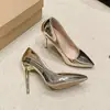 Zapatos de Tacón Alto para Mujer 2026 Primavera Nuevo Estilo Punta Fina Sin Cierre Talla Grande 4243 Tacón de Aguja de Gama Alta Elegante