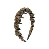 Diadema Retro con Estampado de Leopardo y Corona Alta para Mujer, Nuevo Accesorio de Pelo de Alta Gama 2025 para Uso Diario, Diadema para Lavarse la Cara, Pinza para el Cabello