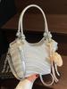 Atacado Nova Bolsa Balde Ondulada Simples de Alta Qualidade Portátil Feminina Casual Trabalho Viajante Bolsa Crossbody All-match