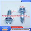 Parafuso com flange hexagonal com ponta de três pontas M6 * 20 cabeça chata com flange parafuso autoatarraxante