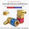 Conector rápido de fluorinação para ar condicionado automotivo r134a, alta e baixa pressão, ferramenta de conexão rápida de conversão de refrigerante líquido para plantio de neve
