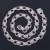 Hip-Hop Europeo y Americano Transfronterizo Cadena de Figura Infinito de 11 mm Collar de Trébol de Cuatro Hojas Joyería Creativa Personalizada de Alta Calidad Personalización para Hombres