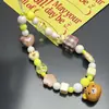 Cadena para Teléfono Móvil Original Rilakkuma con Cuentas y Cascabeles Llavero Colgante de Chica Linda Cámara de Dopamina Correa Anti-Pérdida