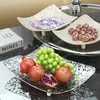 2025 Nueva Mesa de Centro Plato de Frutas Lujo Ligero Exhibidor de Dulces Snack Sala de Estar Caja de Almacenamiento para el Hogar Plato de Frutas