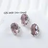 Moda Popular Arte de Uñas Huevo de Paloma Joyería Serie de Cristal de Alta Calidad Rhinestones Transparentes Ovalados Delgados Súper Brillantes para Uñas