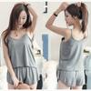 Pijama de Verano Sexy con Tirantes y Shorts Estilo Coreano para Mujer, Conjunto de Dos Piezas de Talla Grande para Primavera y Otoño, Pijama para Mujer, Conjunto de Ropa para Estar en Casa