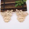 Nuevo diy joyería fundición cobre exquisito pavo real horquilla accesorios 53*53mm antiguo tocado material paso