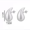 Brincos Populares de Gota d'Água de Xiyin Ccb Brincos Vazados Brilhantes Design Europeu e Americano Transfronteiriço de Alto Nível Brincos Elegantes