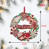 Guirnalda de Espuma Navideña Colgante Diseño de Fiesta Pegatinas Decorativas para Árbol de Navidad Decoración Estéreo Multilenguaje Personalización