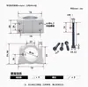 Enlace Maquinaria CNC para Carpintería Accesorios para Máquina de Grabado Base para Motor de Husillo de Aleación de Aluminio Soporte Fijo de Sujeción