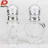 Frasco de Loção Essencial de 30ml Frasco de Base com Bico Prateado Eletrodepositado de Coroa Frasco de Vidro Transparente para Maquiagem Produto para Cuidados com a Pele