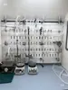 Gabinete de Ventilación Rejilla Sintética Estante Estante de Fijación de Tubería de Doble Fila Estante de Gabinete de Ventilación Varilla de Conexión de Acero Inoxidable Conexión de PP