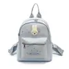 Mochila de Impresión Completa Estrella Plateada Conejo 2026 para Mujer, Bolso de Mano con Orejas de Conejo y Colgante, Mochila Pequeña para Viajar, Mochila Escolar Pequeña Ligera