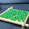 Cuentas de Jade Bashan Cuentas Sueltas Hielo Alto Violeta Verde Sol Imperial Redondas Lote Suelto Accesorios para Pulsera Hecha a Mano DIY Cuentas