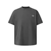 Camiseta casual de manga curta com estampa de letras em inglês para homens, estilo verão, moda de rua europeia e americana do Instagram, corte solto simples, camiseta de meia manga