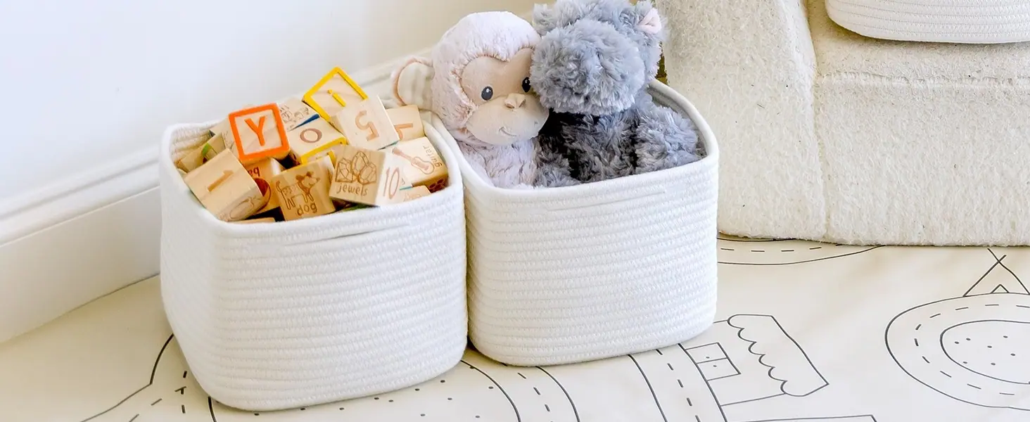 basket 9x9 storage cubes 9 inch storage bins baskets for organizing small woven nursery baby
