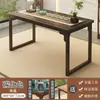 Novo Conjunto de Mesa de Chá e Cadeiras para Varanda Estilo Chinês para Uso Doméstico, Sala de Chá da Sala de Estar, Mesa para Preparar Chá, Mesa de Escritório, Mesa de Chá Kung Fu, Conjunto de Mesa de Chá