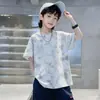 Camiseta de Manga Corta para Niños Verano Algodón Puro Tallas Mediana y Grande Deportiva Tie-Dye Manga Media Ropa de Verano para Niños Top Elegante Delgado