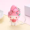 Nuevo Llavero de Perro de Orejas Grandes de Dibujos Animados para Mujer, Lindo Perro Canela, Kuromi, Muñeco Llavero Melody, Pequeño Regalo