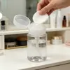 Arte de Unhas Estilo Japonês Frasco Pressão Removedor de Esmalte à Base de Álcool Água de Limpeza Frasco Reutilizável Grande Capacidade Água Removedora de Maquiagem Frasco Vazio Atacado