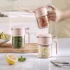 Caja y frasco sellados para condimentos de diseño propio, lujo ligero, caja multifuncional para almacenamiento de condimentos en el hogar, recipiente para sal y glutamato monosódico