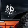 Pegatinas de coche de comercio exterior con personalidad creativa, brújula decorativa, pegatinas para ventana, cristal trasero, carrocería, parachoques, calcomanía impermeable