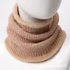 Nuevo Otoño Invierno Cálido Felpa Tejido de Bambú Jersey Cuello Bufanda para Hombres Mujeres Amigable con la Piel Bufanda Pequeña Calentador de Cuello Color Sólido Versátil