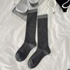 25 Años Serie a Juego Otoño e Invierno Calcetines de Tubo Largo Color Gris Café Negro Calcetines de Pantorrilla Calcetines Holgados Adelgazantes Sin Costuras Calcetines Hermosos para Piernas