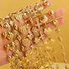 Cadena Chapada en Oro de Acero Inoxidable Hip Hop Tema Marino Pulsera DIY Hecha a Mano Collar Accesorios Pequeños Personalizados