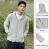 Ropa de Protección Solar para Exteriores Color Camello, Protección UV con Hilo Original, Ropa de Protección Solar para Mujer, Nuevo Modelo Primavera y Verano, Chaqueta de Protección Solar Color Camello para Hombre