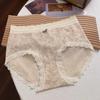 Ropa interior de encaje para mujer 2025 nueva para niñas algodón 10A algodón antibacteriano entrepierna extendida calzones de mujer