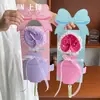 Shangjin Cinta de Seda Transparente con Borde Blanco de 1.0 cm Ramo de Flores Pajarita Cinta para Caja de Regalo DIY Cinta Floral