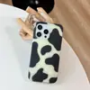Capa Criativa Fosca com Padrão de Leite Ins Adequada para Celular Apple 17Promax Iphone16 Elegante 15 Cobertura Total 14P