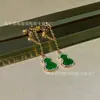 Pendientes de Calabaza Kirin Classic para Mujer Mismo Estilo que Liu Shishi Pendientes Rojos Chinos Fritillaria Blanca Ágata Roja Pendientes Exquisitos