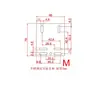 Eje Óptico Aleación de Aluminio Soporte de Montaje para Cámara Industrial Base de Montaje de Soporte Giratorio Fijo Ajustable Arriba/Abajo