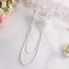 Colar Coreano Dongdaemun Retrô Multicamadas de Pérolas Sintéticas Corrente Longa Versátil para Suéter Joia Cheongsam Corrente de Bolas