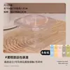 Caixa Quadrada para Mousse Caixa Transparente para Sobremesa Tiramisu Caixa para Bolo de Leite de Soja Transparente Copo de Farelo de Madeira para Bolo de Creme