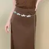Cadena de Cintura de Metal con Mariposa Transfronteriza Europea y Americana Ropa de Personalidad Dulce Fresca Chica Picante Accesorio de Moda Temperamento Versátil Cinturón Delgado Moderno