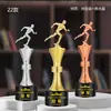 Trofeo de Cristal Personalizado y Medalla para Carrera de Relevos, Juegos Deportivos, Maratón y Campeonato de Carrera de Larga Distancia