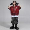 Ropa Hip Hop para Niños Talla Niños Hip Hop Calle Americana Niñas Verano Moderna Fresca Manga Corta Hip Hop Infantil Ropa de Moda
