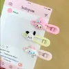 Nova Versão Coreana do Grampo de Bico de Pato Metálico Sanrio, Doce e Fofo para Cabelo Infantil, Grampo de Franja Suave e Não Prejudicial para Mulheres