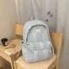 Mochila Escolar Minimalista Fresca Simple Estilo Coreano para Niñas Secundaria Preparatoria Estudiantes Universitarios Versátil para Clase Mochila de Viaje