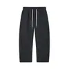 "Algodón Oreja de Trigo" Pantalones Deportivos de Pierna Recta a Rayas de Gama Alta para Hombre Otoño Invierno Holgados Talla Grande Versátiles Casuales Pantalones Largos